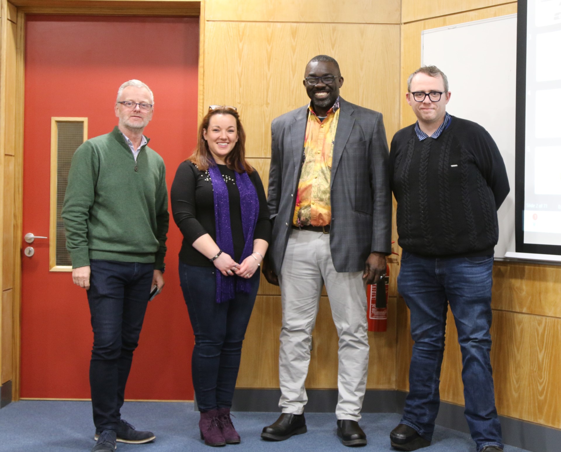 Dr Colins Imoh with colleagues from Peace Studies at Atlantic Technological University.