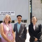 Dr Pojprapai visiting UON staff at the School of Health Sciences.