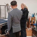 Dr Pojprapai visiting laboratories at University of Newcastle.